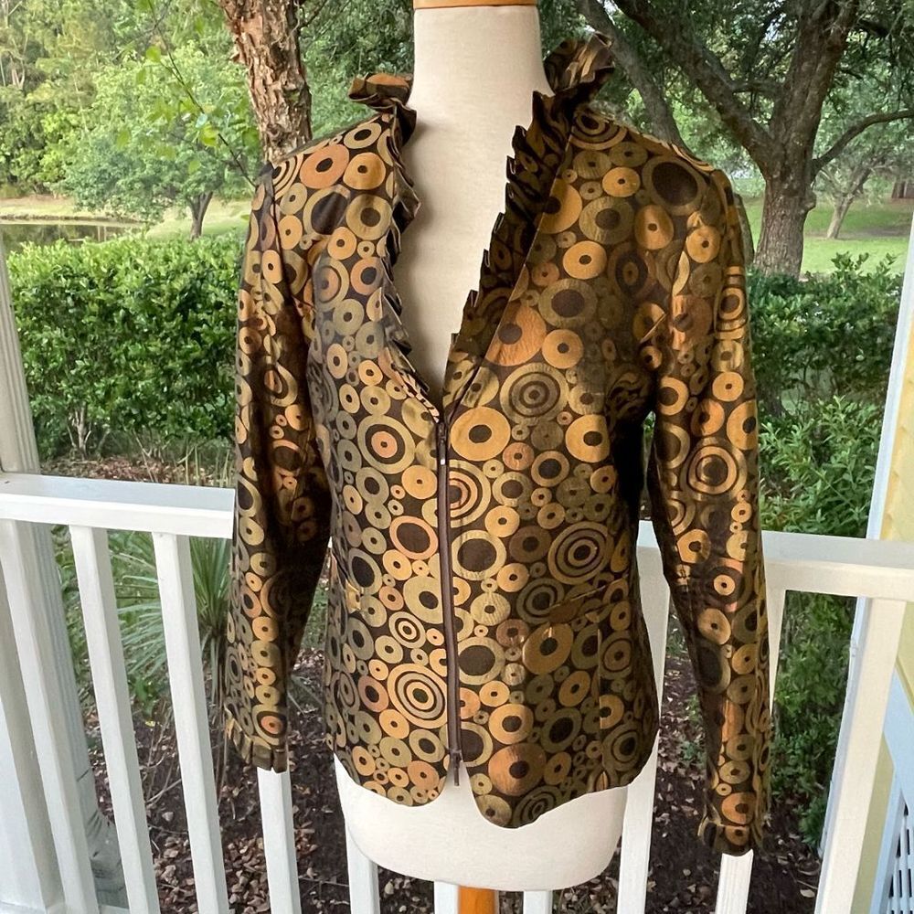 Samuel Dong Silk Patterned Jacket